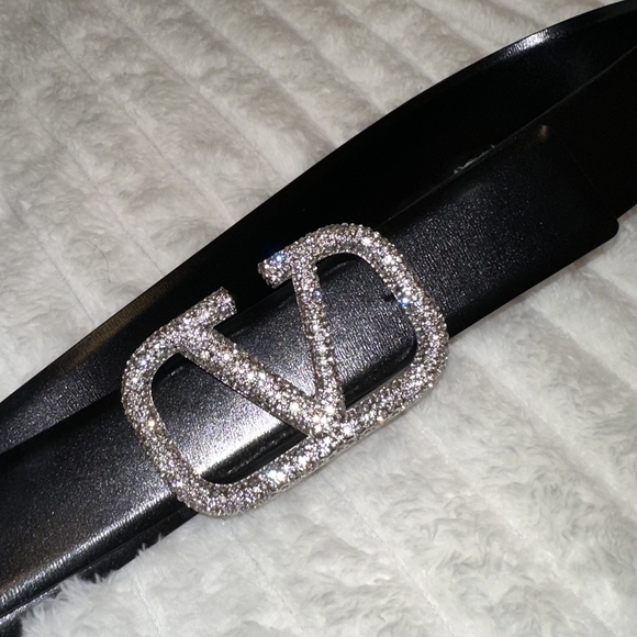 Valentino Black Belt with Silver Buckle main image 10